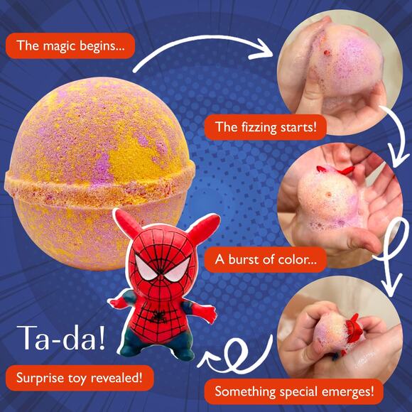 Bath Bombs for Kids with Pica-Hero Toys - Picture 2 of 8